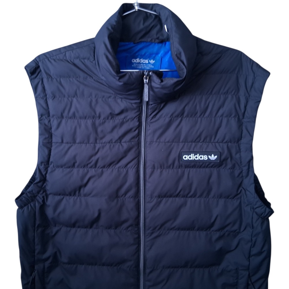 Adidas Originals Praeztige Synthetic Down Black Puffer Vest  Men's Size Large